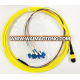 Lifetime Warranty 12 Fiber MTP / MPO OS1 9/125 Singlemode Fiber Optic Patch Cable