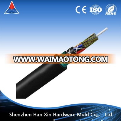 Armored and Sheathed Central Loose Tube direct buried optical fiber cable