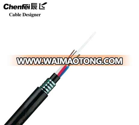 GYTA GYFTS GYFTY 4 6 8 12 24 36 48 96 144 Core G652D Single Mode Stranded Loose Tube Armored Aerial and Duct Cable Fiber Optic